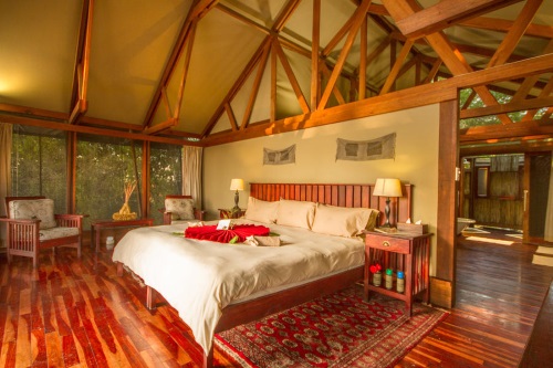 Kwando Lebala Camp tent binnen